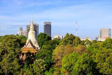 Wat Phnom Khmer Temple Phnom Penh Cambodia