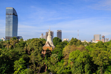 Fototapeta na wymiar Wat Phnom Khmer Temple Phnom Penh Cambodia