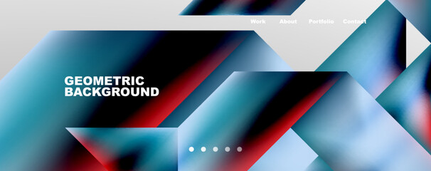 Dynamic lines, triangles, rectangles geometric abstract background. Vector Illustration For Wallpaper, Banner, Background, Card, Book Illustration, landing page