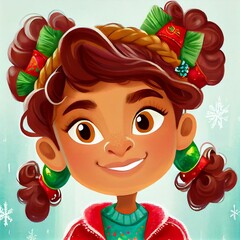 cute christmas girl