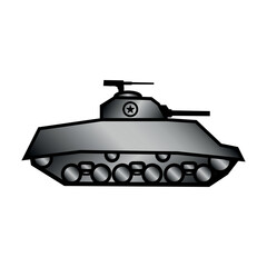 Tank icon on white.