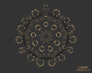 Luxury mandala background with golden arabesque pattern Arabic Islamic east style. Ramadan Style Decorative mandala. Mandala for print, cover poster, brochure, flyer, banner and etc