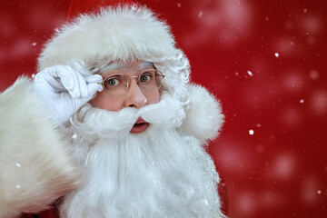 surprised Santa Claus
