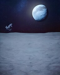 Fototapeta na wymiar Moon Background Images
