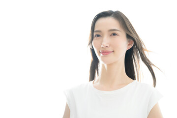 未来に向けたイメージに使いやすい女性の写真