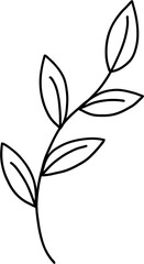 simplicity floral freehand drawing.