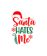 Santa hates me SVG cut file