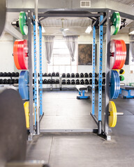 Gym squat rack