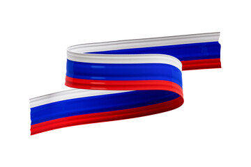 Waving Ribbon Flag of Russia