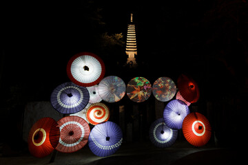 Asuka Lighting Festival in Nara, Japan