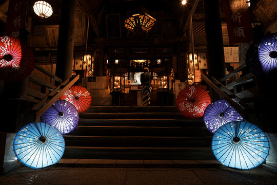 Asuka Lighting Festival in Nara, Japan