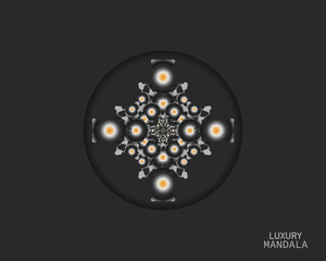 Luxury mandala background with golden arabesque pattern Arabic Islamic east style. Ramadan Style Decorative mandala. Mandala for print, cover poster, brochure, flyer, banner and etc