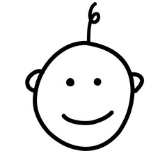 Happy kid doodle
