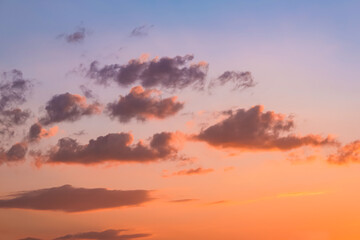 Fototapeta premium sunset in the clouds