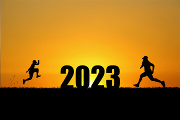 Happy New Year 2023, a new start, start running