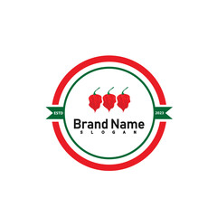 chilli logo hot nature design symbol