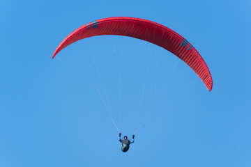 paraglider in the sky