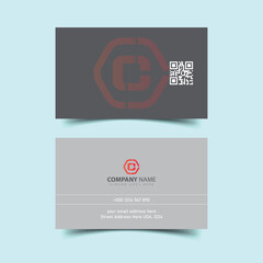 Colorful professional business card design template. corporate business card