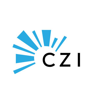 CZI letter logo. CZI blue image on white background and black letter. CZI technology  Monogram logo design for entrepreneur and business. CZI best icon.
