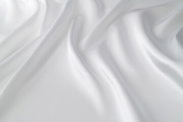 Obraz premium Close up of white silk background