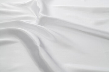 Obraz na płótnie Canvas Close up of white silk background