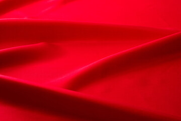 Close up of red silk background