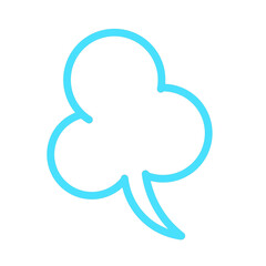 プンプンマーク　水色