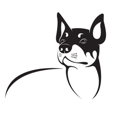 Design of chihuahua dog isolated on transparent background. Pet. Animals.