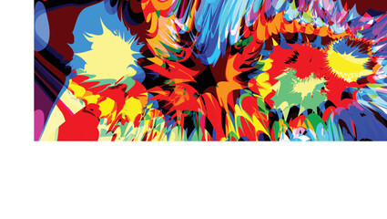 Abstract geometric shapes color background
