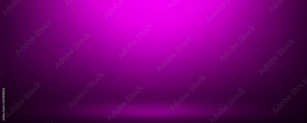 Poster empty purple color studio room background, can use for background and product display
