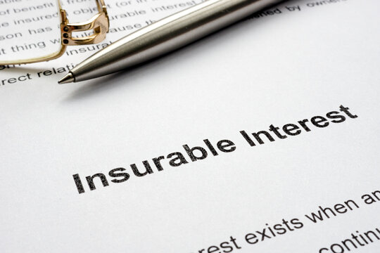 Page with info about and Insurable interest.