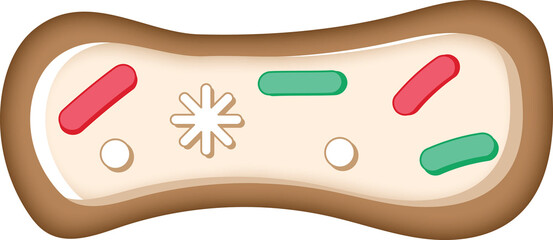 Obraz premium Cookie Alphabet Symbol Dash Minus Sign