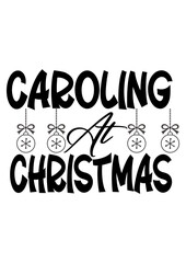 caroling at Christmas