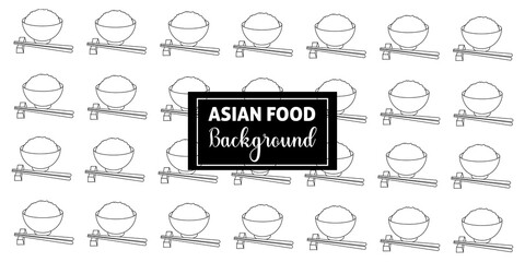 Asian food background.