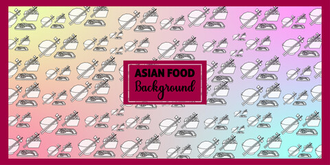 Asian food background.