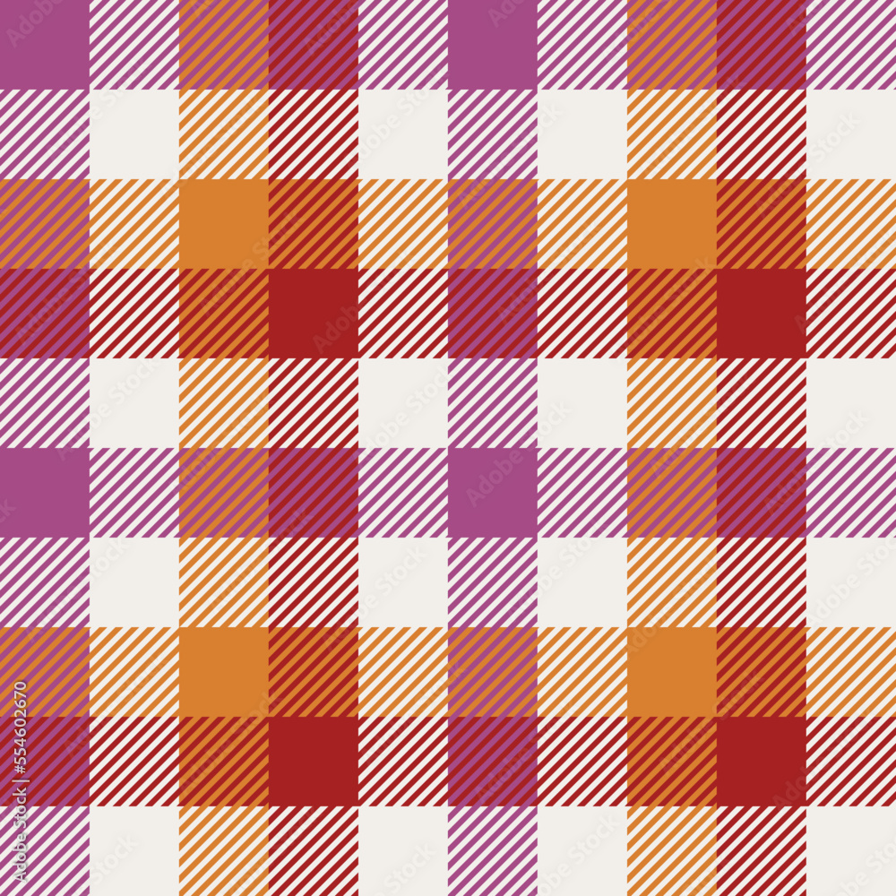 Poster tablecloth plaid check seamless pattern