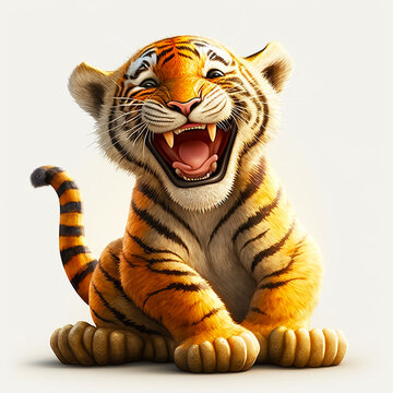 Happy Tiger Cub Emoji