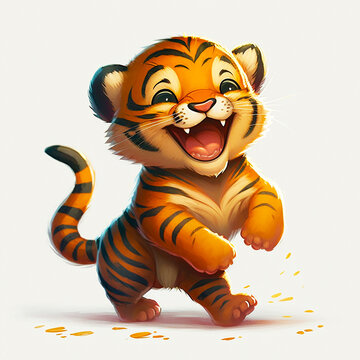 Happy Tiger Cub Emoji