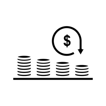 Crisis icon. sign for mobile concept and web design. vector illustration