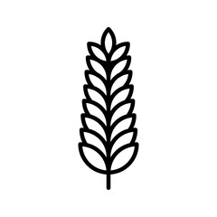 Fototapeta premium Wheat icon. sign for mobile concept and web design. vector illustration