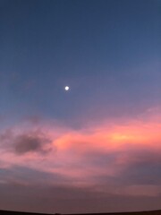 sunset in the sky