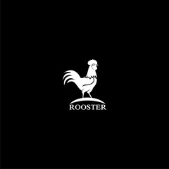 Fototapeta na wymiar Rooster icon isolated on dark background