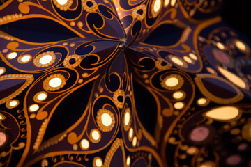 Von Innen beleuchteter Papierstern