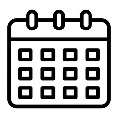 calendar outline icon