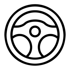 car wheel line icon