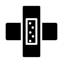 band aids glyph icon