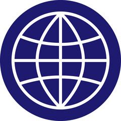 Obraz premium This is a globe icon which is perfect for web design.
