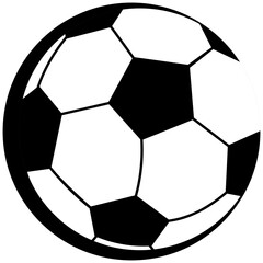 Ball icon very suitable for football club logos and more.