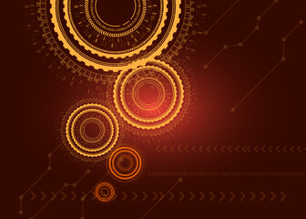 high tech digital technology network Abstract technology background, hi-tech communication concept, circuit board, vector illustration