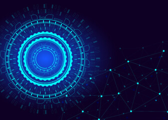 high tech digital technology network Abstract technology background, hi-tech communication concept, circuit board, vector illustration
